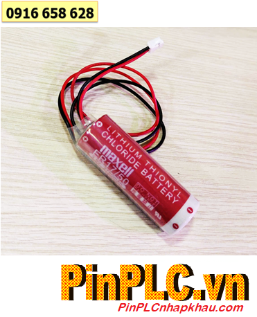 Maxell ER17/50 (Zắc PH2.0-2P), Pin nuôi nguồn PLC Maxell ER17/50 lithium 3.6v 2750mAh, Xuất xứ NHẬT